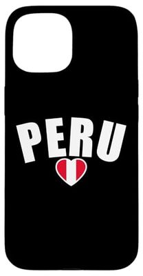Peru Love Peruvian Flag Case for iPhone 15