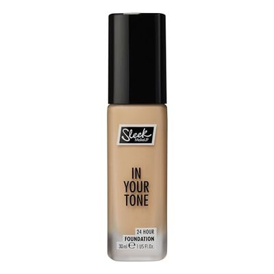Sleek MakeUP In Your Tone 24 Hour Foundation, Medium Buildable Coverage in 30 Shades, Semi-Matte Flawless Finish, 4W, 30ml