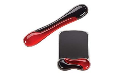 Kensington Keyboard Wrist Rest - Ergonomic duo gel wrist rest, compatible with full length/gaming keyboards for comfort when at computer, laptop, office, PC, home with Mouse Mat, Bundle