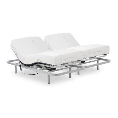 Gerialife® Letto matrimoniale snodato con materasso Visco Tencel (160x190)