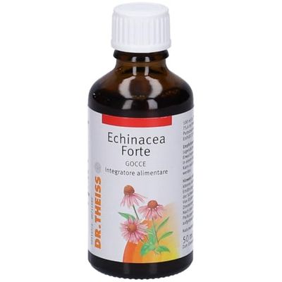 Dr. Theiss Echinacea Forte - Echinacea Normali Difese Immunitarie Adulti 50 ml in Gocce - Integratore Alimentare per la Fisiologica Funzionalità del Sistema Immunitario