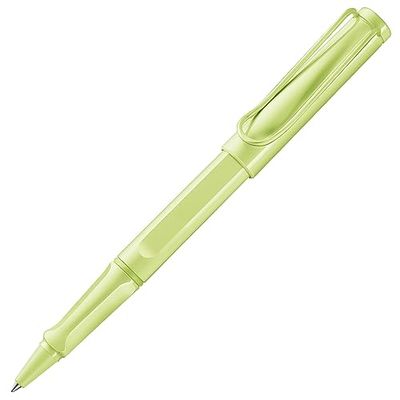 Lamy Safari - Bolígrafo moderno de plástico ASA resistente en color verde con mango ergonómico y clip de metal autoresorte, incluye recambio de tinta M 63 M, 1 unidad (1 unidad)