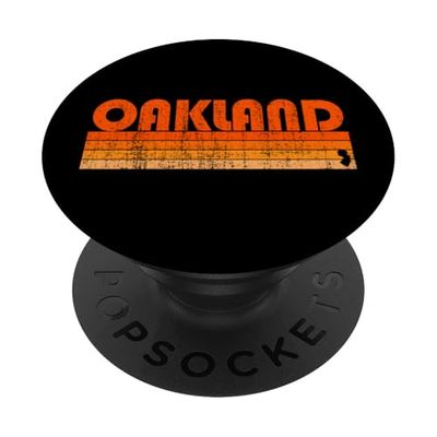 Oakland, New Jersey, estilo retro de los años 80 PopSockets PopGrip Adhesivo