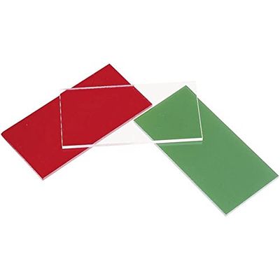 Cristal acrílico GS (L x W) 100 mm x 200 mm Grosor del material 3 mm rojo 1 pc(s)
