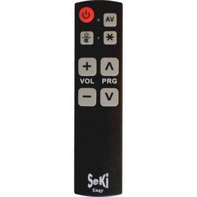 SeKi Easy - Telecomando con tasti grandi, colore: Nero