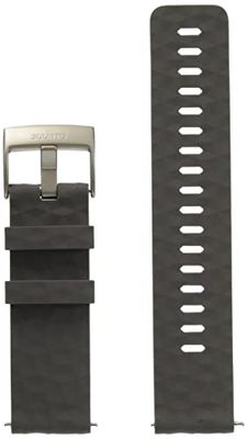Suunto SS050222000 Pulseira de substituição original para todos os relógios Suunto Spartan Sport WRH e Suunto 9, silicone, comprimento: 22,3 cm, largura: 24 mm, inclui pinos de fixação,