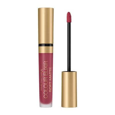 Max Factor Colour Elixir Soft Matte szminka w płynie o delikatnym matowym wykończeniu, ultralekka konsystencja, nawilżająca, 035 - Faded Red