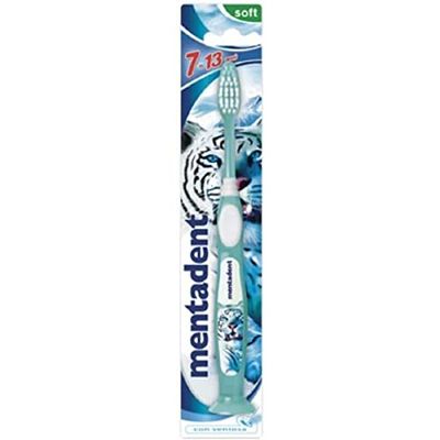 Mentadent, Cepillo de Dientes, con Ventosa, Colores Aleatorios