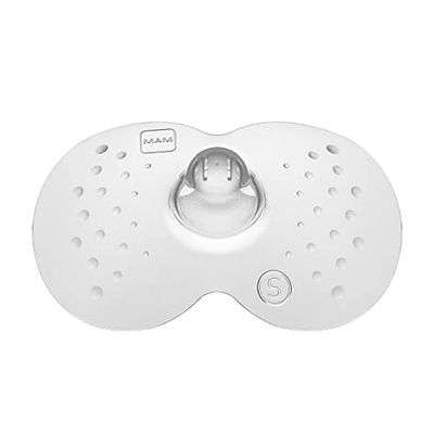 MAM tepelhoedje maat 1 (klein) in een set van 2, tepelbeschermer voor bescherming tijdens het geven van borstvoeding, voor maximaal huidcontact tussen moeder & baby