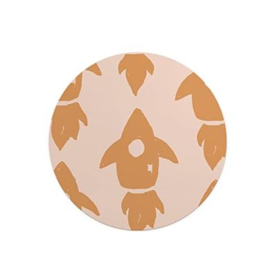 Questo Casa, Tapis de Souris Rond imprimé numérique avec Fond antidérapant pour Bureau et Maison Diamètre 22 cm