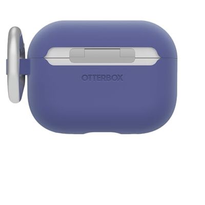 Custodia OtterBox Soft Touch per AirPods Pro (1.ª generazione / 2.ª generazione) & AirPods Pro 2, soffice al tatto, antishock, graffi e cadute, ultra sottile con moschettone, Viola