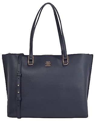 Tommy Hilfiger TH Timeless Workbag AW0AW15242, Sacoches Femme, Bleu (Space Blue), OS