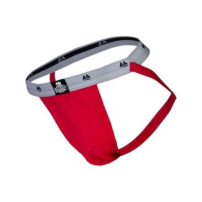 MM Edition Supporter, Jockstrap Uomo, Rosso/Grigio, XL