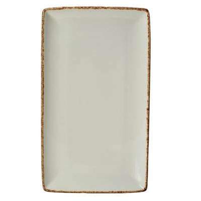Steelite Brown Dapple Rectangle Three Tray 32 x 19cm, Case of 6