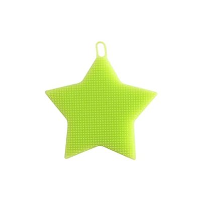 IXCVBNGHS Brosse de Nettoyage en Silicone en Forme d'étoile (Vert), Petite Taille