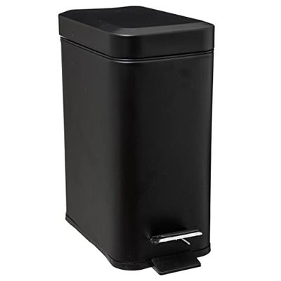Five - Poubelle Rectangulaire 5 L Noir Mat