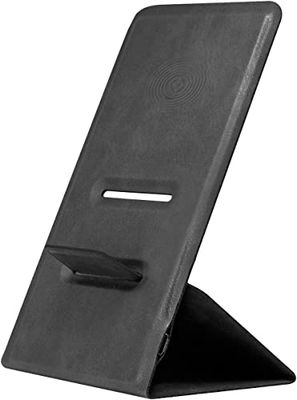 Celly - Caricatore wireless da pavimento, pieghevole, con supporto, ricarica rapida senza fili, 10 W, 10 A, colore: nero