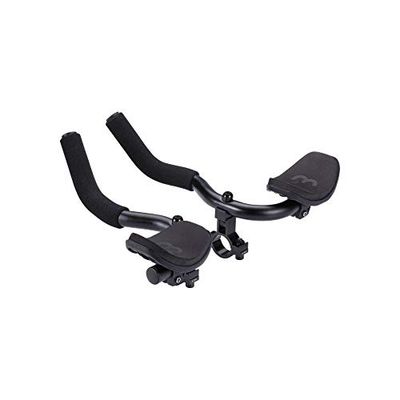 BBB Fietsen Aero Bars Aluminium Tri Bars Armsteun Voor Racefiets Tweedelig Stuur AeroComfort BHB-59, Zwart, 35mm Hoogte