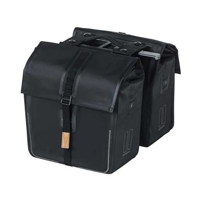 Basil Urban Dry Mik Double, Borsone Unisex Adulto, Matt Black, 50 Litri