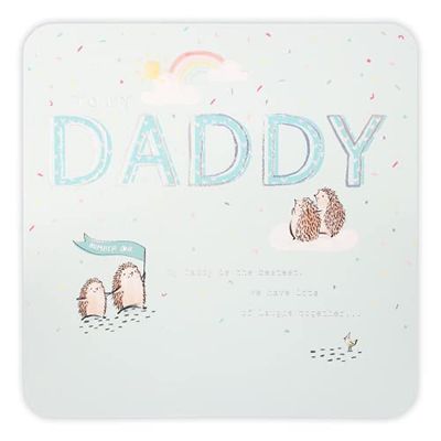 Clintons: Traditionele Vaderdagkaart voor papa, egels en regenboog, papa vaderdagkaart, papa vaderdagkaart, vaderdagkaart, vaderdagkaart papa, 231 x 231, 1165770