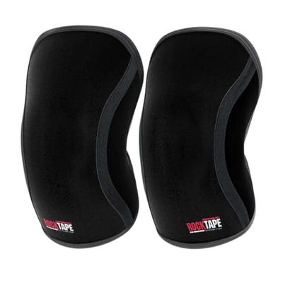 RockTape Assassins Knee Sleeves, Workout Knee Support, Neoprene Durability and Comfort, Black, XL, Pack of 2