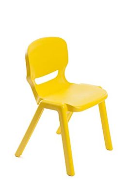 Tagar Chaise pour Enfant, polypropylène, Jaune, Taille 3