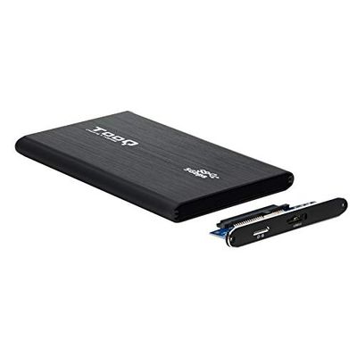 Externe behuizing - externe 2,5 inch SATA schijfbehuizing USB 3.0 met UASP-technologie, zwart ontwerp, gemakkelijk te gebruiken en draagbaar