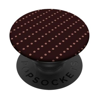 Tan lindo, marrón, diseño de lunares, lunares bohemios PopSockets PopGrip Adhesivo