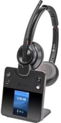 Poly Savi 8420 Office Savi 8400 Series - Auriculares in-Ear - DECT/Bluetooth - Inalámbrico - Cancelación Activa de Ruido - Negro - Certificado para Microsoft Teams