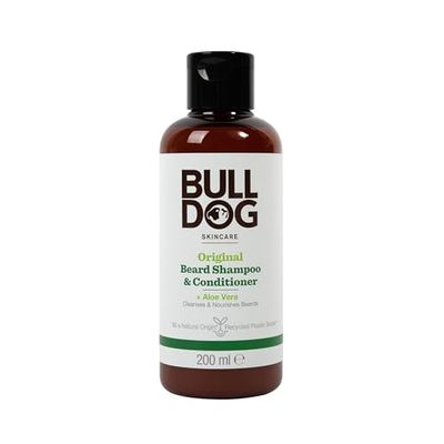 Bulldog Skincare Original Beard Shampoo & Conditioner, Men's Grooming, Beard Moisturiser for Softer, Supple Beards, 200ml
