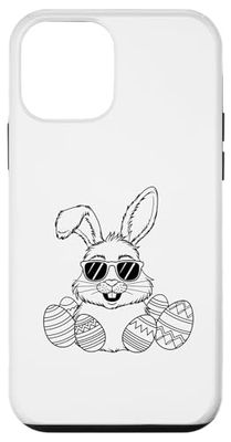Happy Easter Day Bunny Face Gifts Boys Girl Kids Custodia per iPhone 12 mini