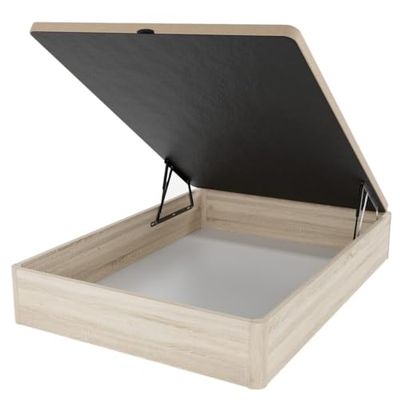 DUÉRMETE ONLINE - Canapé inclinable Super renforcé Grande capacité avec Couvercle Respirant, 135 x 180 cm, Couleur Cambria