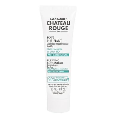 LABORATOIRE CHÂTEAU ROUGE - Soin Pureté Assainissant 50ml - Huile Essentielle de Citron Vert Bio - Purifie et Illumine le Teint - Réduit les Imperfections - Éclat Naturel - Made in France