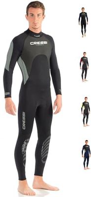 Cressi Morea Man Monopiece Wetsuit - 3 mm - All-In-One Wetsuit Premium Neoprene High Stretch for Man