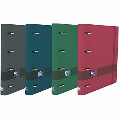 Oxford- Classeur à Anneaux, S8414582, Multicolore, Estándar