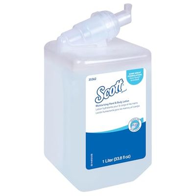 Kleenex, 6373, nawilżający balsam do rąk i ciała, 1 l, biały, 6 x kaseta uzupełniająca 1 l