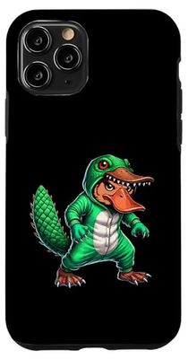 Costume da dinosauro ornitorinco per Halloween, cosplay T-Rex Custodia per iPhone 11 Pro
