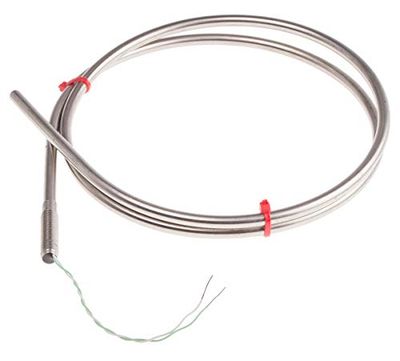 RS PRO Thermoelement type K / +1100°C, sensor L 1m, kabel L. 100mm, Inconel 600, ø 6mm