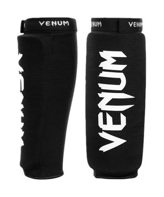 Venum, Kontact Protège-Tibias sans Pied, Homme, L, Noir
