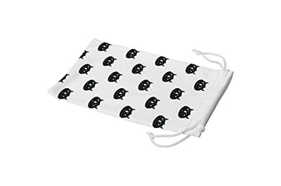 Bonamaison Imprimé Numériquement Lunettes Étui avec Cordon de Serrage, 100% Coton, Sac Lunettes, Pochette à Lunettes, 1 Pièce, Taille: 11x19 Cm