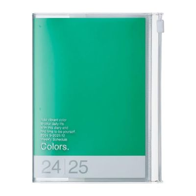 MARK'S 2024/2025 Pocket Diary A6 Vertical Colours // Green: From September 2024 to December 2025