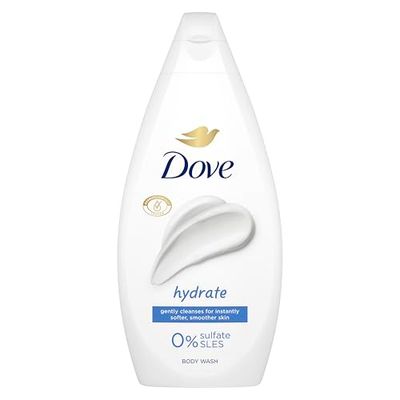 Dove Hydrate Body Wash Body Cleanser Shower Gel With Plant-Based Moisturisers For Softer, Smoother Skin After One Shower 450 Ml