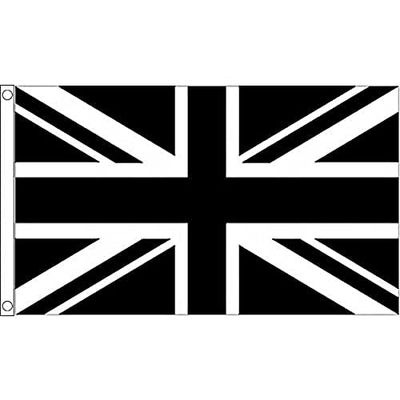 AZ FLAG Svart Storbritannien flagga 90x60 cm - Union Jack flagga - UK 60 x 90 cm - flaggor