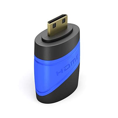 KabelDirekt – Adattatore Mini-HDMI, compatibile con (1.4/2.0/2.0a/b, presa HDMI su spina Mini-HDMI, High Speed Ethernet, compatibile con 1.4/2.0/2.0a/b)