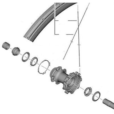 SHIMANO WH-R9270-C50-TU-R vänster mutter