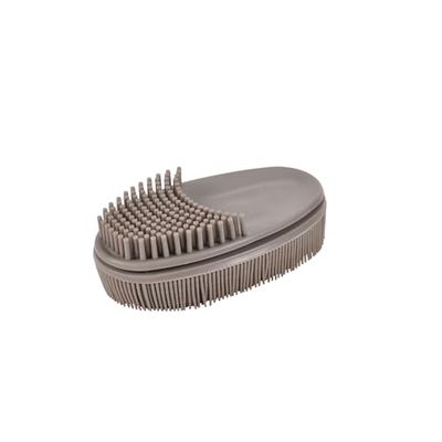 Homéa, Spazzola multifunzione TPR 12 cm, colore: tortora
