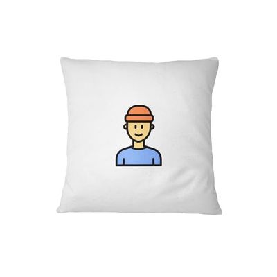 Bona Basics, Funda de cojín Decorativa, decoración del hogar, para sofá, cafetería, Tamaño: 60x60 cm, Color: Blanco