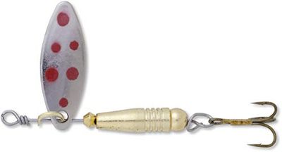 Zebco Unisexe - Adulte Waterwings River Spinner Argent, Leurre Bar Pêche Carnassier, 1