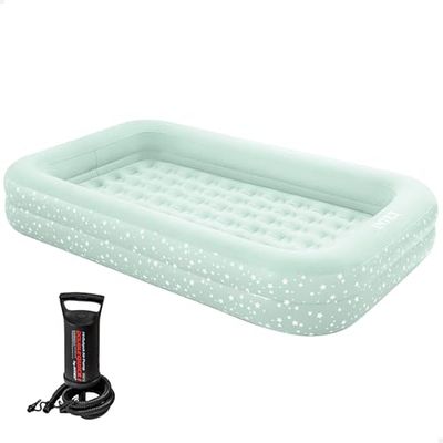 Intex 66810NP Colchão insuflável infantil com insuflador de 107 x 168 x 25 cm