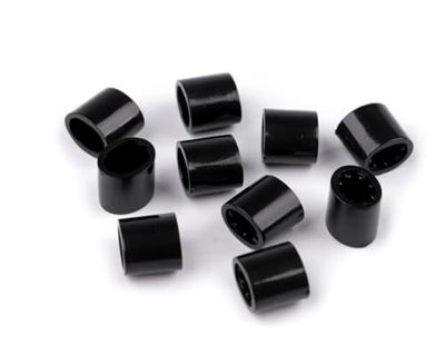 cyclingcolors 10x Terminale Fermacorda 7x9mm Abbigliamento Rotondi plastico Stop cordone Chiusura Regolabile Cordino Elastico Scarpe Zaini Tenda Campeggio, Nero